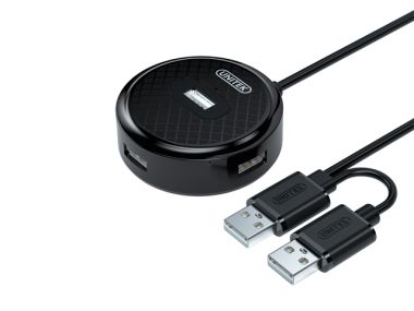 BỘ CHIA USB 4 RA 1 CỔNG 2.0 H200DBK ĐEN H200DWH ĐEN UNITEK