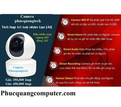 Camera Phucquangtech 6612B wifi