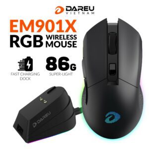 Chuột DareU EM901X RGB Superlight Wireless