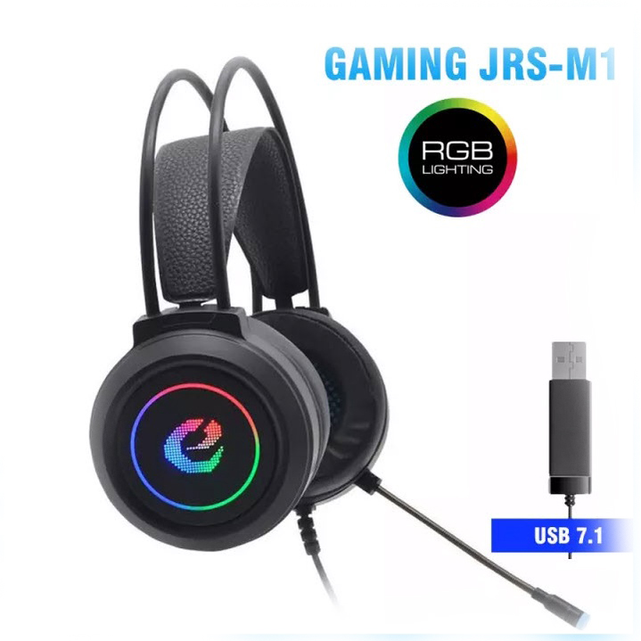 Tai Nghe Gaming 7.1 Cổng USB JRS-M1/ M2 Có Mic, LED RGB, Âm Thanh 7.1 Cực Hay