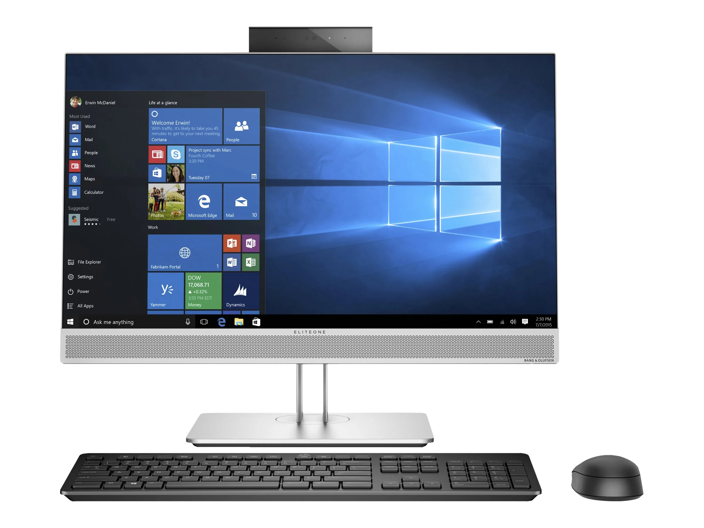 HP All-in-One  EliteOne 800 G4 Core i5-8500 Ram 8GB SSD 256GB Màn hình 23.8 Inch FHD