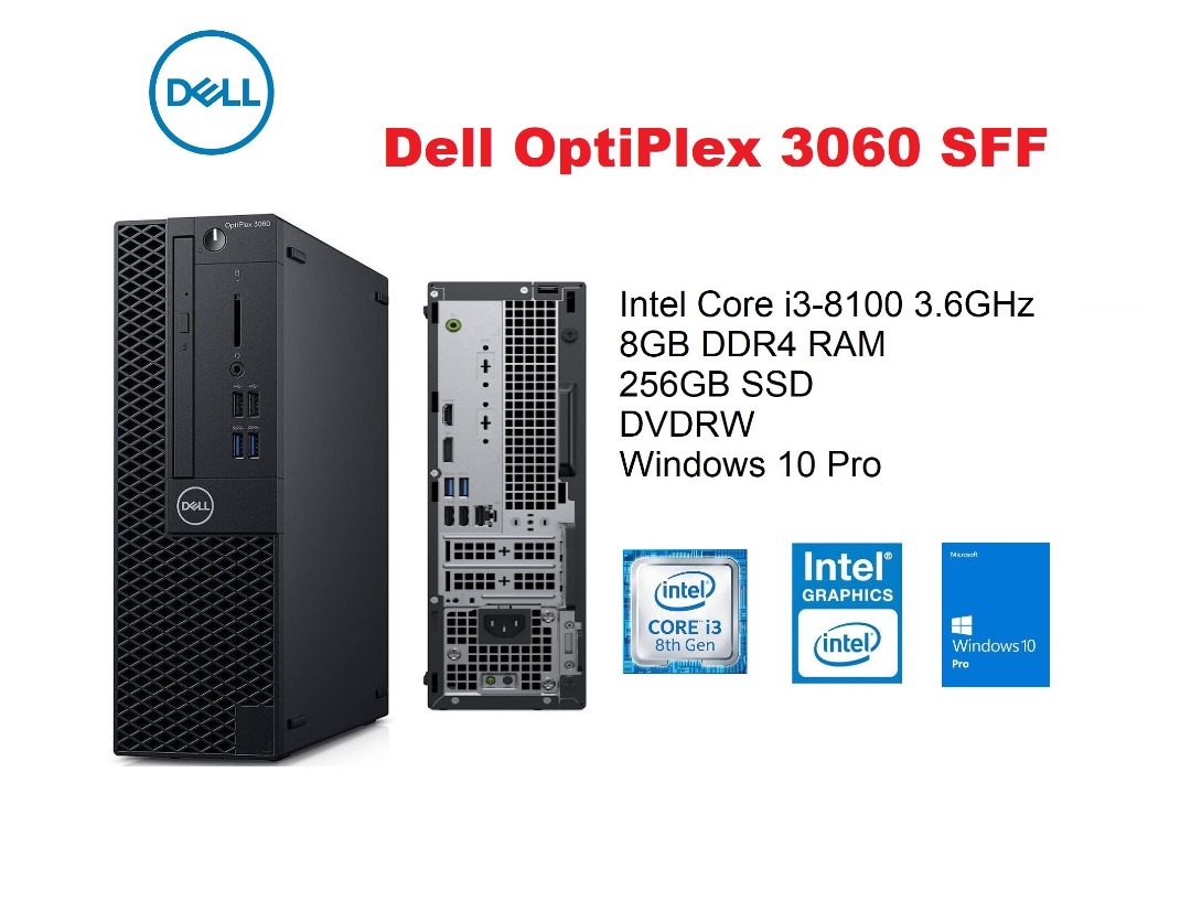 Dell OptiPlex 3060 SFF /i3-8th Gen /8G/240GB