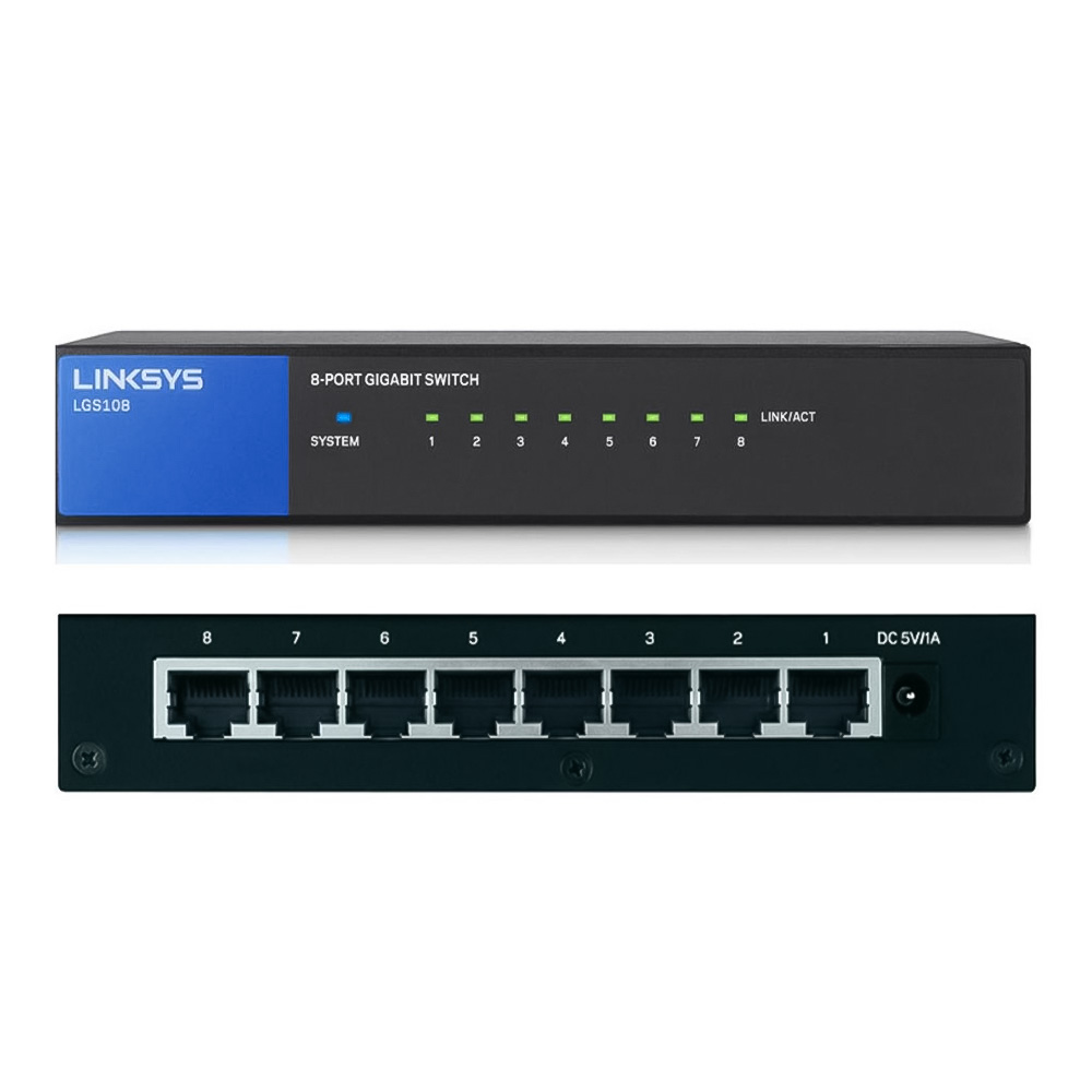 Switch chia mạng Linksys 8 port Gigabit LGS108