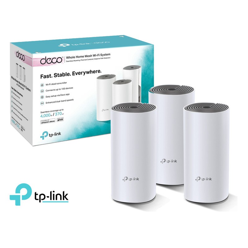 Bộ phát wifi mesh TP-Link Deco E4 (3 Pack) Wireless AC1200