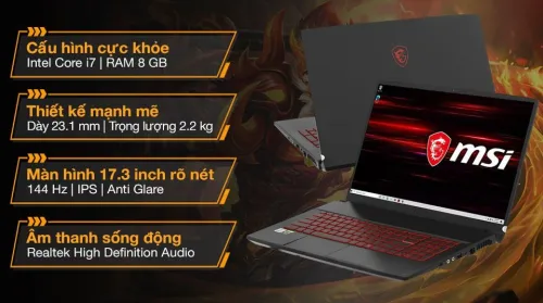 Vỏ Laptop MSI GF75 Thin 10SCXR 013VN